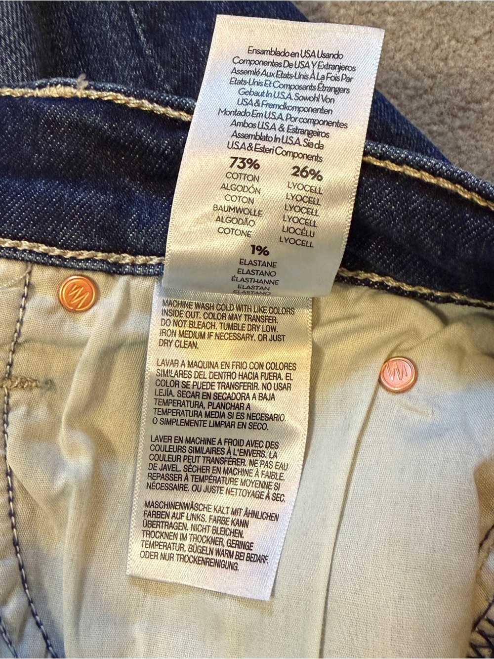 Mother High-Waisted Runaway Stretch Bootcut in Dark Blue - Size 27 Long - Picture 8 of 11